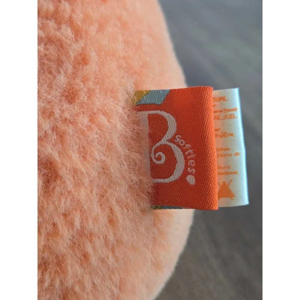 B. Softies Happy Hues Orange Bunny‎ Rabbit Plush Stuffed Animal Patterned Ears